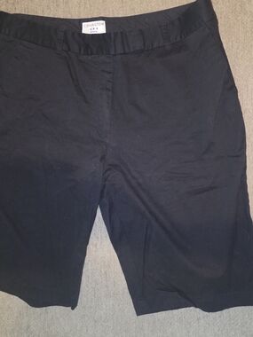 Covington Womens Black Stretch Bermuda Shorts Size 16